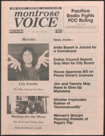 Montrose Voice, No. 340, May 1, 1987