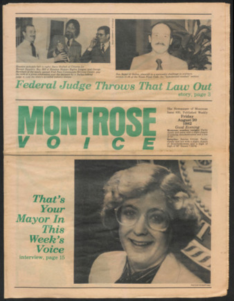 Montrose Voice, No. 95, August 20, 1982