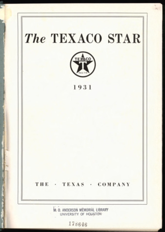 The Texaco Star Index, 1931
