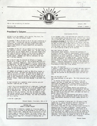 Herizons, Vol. 3, No. 1, January 1983
