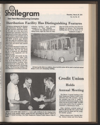 Shellegram, Vol. 43, No. 13, March 30, 1978