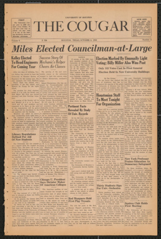 The Cougar, Vol. 6, No. 2, October 6, 1939