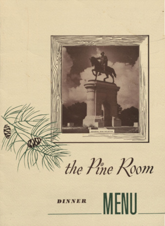 Pine Room menu