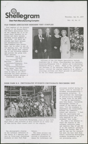 Shellegram, Vol. 42, No. 17, May 19, 1977