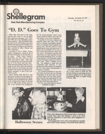 Shellegram, Vol. 44, No. 47, November 29, 1979