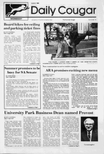 The Daily Cougar. Vol. 51, No. [111], June 5, 1985.