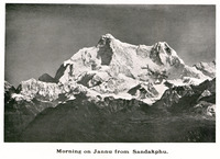 Morning on Jannu from Sandakphu