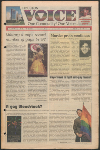 Houston Voice, No. 911, April 10, 1998