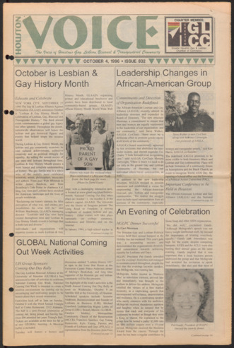 Houston Voice, No. 832, October 4, 1996