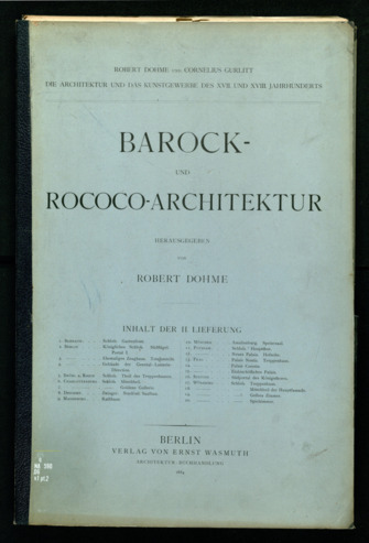 Barock- und Rococo- Architektur, Volume 1, Part 2