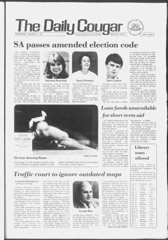 The Daily Cougar. Vol. 45, No. 81, January 31, 1979.