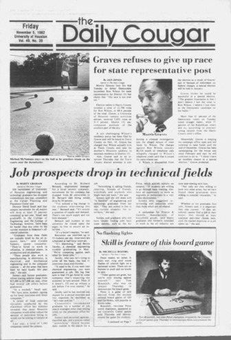The Daily Cougar. Vol. 49, No. 39, November 5, 1982.