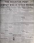 Houston Post, Vol. 39, No. 92, July 5, 1923, front page