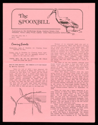 The Spoonbill, Vol. [36], No. 5, May 1987