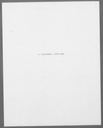 Bert L. Long, Jr. clippings from newspapers and magazines