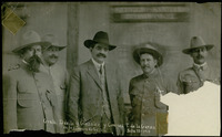 General Pablo González, General Dávila, and Coronel P. de la Garza at Saltillo Station