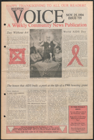Houston Voice, No. 735, November 25, 1994