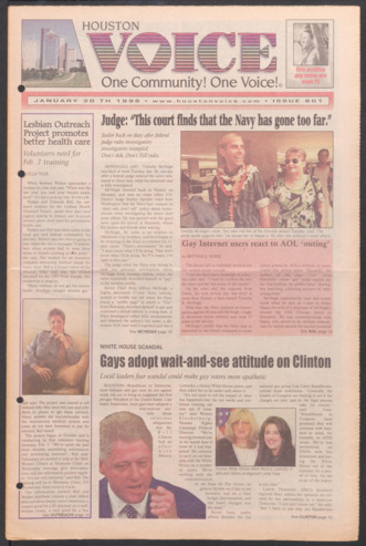 Houston Voice, No. 901, January 30, 1998