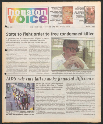 Houston Voice, No. 1010, March 3, 2000