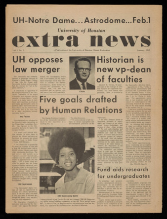 University of Houston Extra News, Vol. 1, No. 3, April 1969
