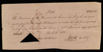 Pay certificate for James W. Robinson