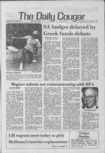 The Daily Cougar. Vol. 46, No. 17, September 19, 1979.