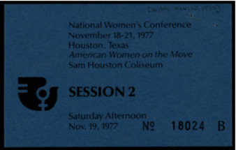 National Women's Conference, Session 2 card