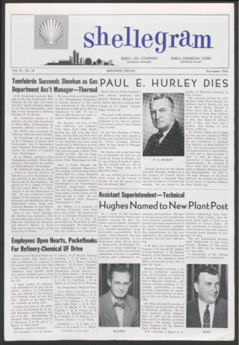 Shellegram, Vol. 19, No. [11], November 1954