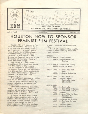 Broadside, Vol. 4, No. 2,  February 1973
