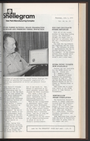 Shellegram, Vol. 40, No. [26], July 3, 1975