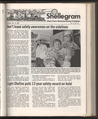 Shellegram, Vol. 47, No. 19, May 13, 1982