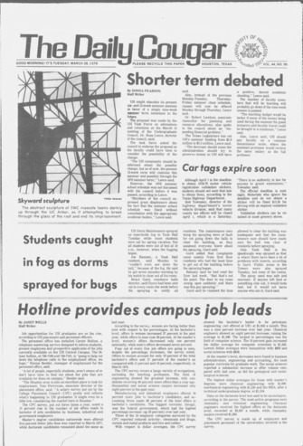 The Daily Cougar. Vol. 44, No. 95, March 28, 1978.