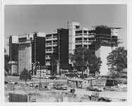 Late construction phase of Agnes Arnold Hall