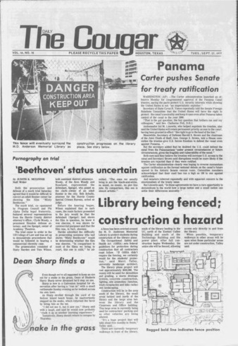 The Daily Cougar. Vol. 44, No. 18, September 27, 1977.