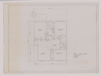 Job 67-17, Unidentified apartment project, Unnumbered sheet: Type F unit floor plan