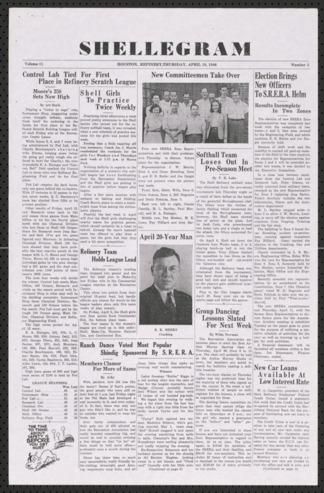 The Shellegram, Vol. 11, No. 5, April 18, 1946