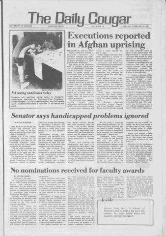 The Daily Cougar. Vol. 46, No. [101], February 28, 1980.