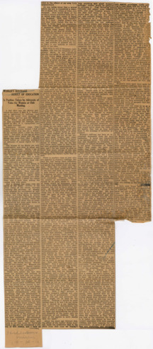 Woman's Suffrage Result of Education