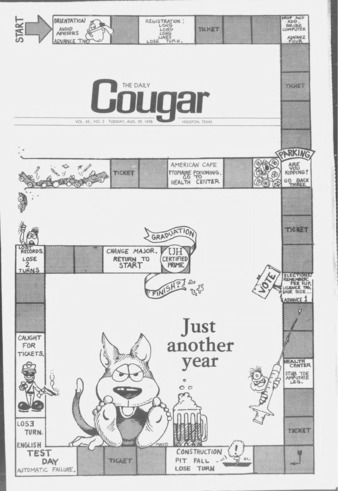 The Daily Cougar. Vol. 45, No. 2, August 29, 1978.