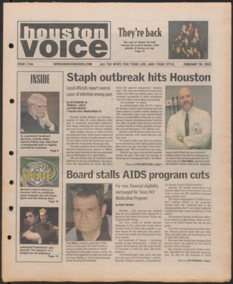 Houston Voice, No. 1166, February 28, 2003