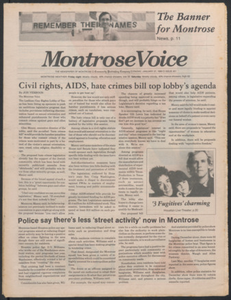 Montrose Voice, No. 431, January 27, 1989