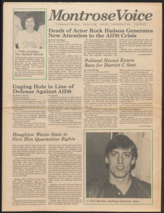 Montrose Voice, No. 258, October 4, 1985