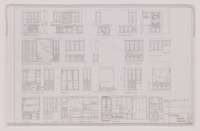 Job 67-46, Unidentified residence, Sheet 5: First floor interior details