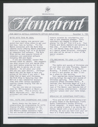 Homefront, December 4, 1984