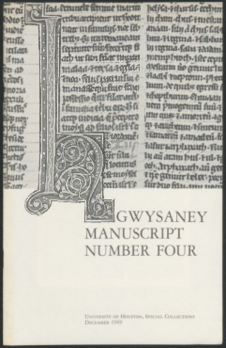 Gwysaney Manuscript Number Four exhibit catalog