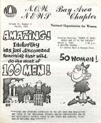 NOW News Bay Area Chapter, Vol. 11, No. 3, March 1983