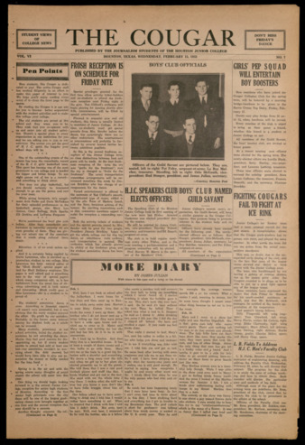 The Cougar, Vol. 6, No. 7, February 15, 1933