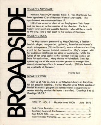 Broadside, Vol. 7, No. 6, June 1976