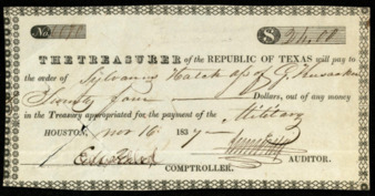 Pay certificate to Sylvanus Hotch