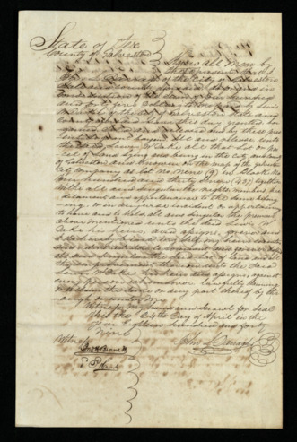 Land deed for sale of land in Burleson County